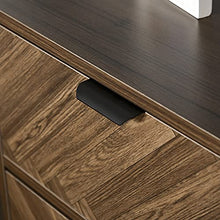 HOMCOM Comodino con 2 Cassetti in Legno per Camera da Letto Design in Stile Industriale 48x39.5x61cm