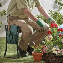 Lovela Ginocchiera da Giardino 2in1 con Maniglie e Panca Imbottita in Schiuma Borsa for Attrezzi Inclusa