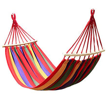 Camping Amaca Hanging Garden Hammock ispessite tela resistente Hammock portatile per Viaggi, Beach, Backyard (RED)
