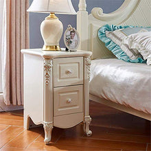 Elegante Semplicità Tavolino Comodino Bianco Comodino in Argento Dipinto a Mano 40 cm Comodino Intagliato Francese. per Camera da Letto, DTTX001