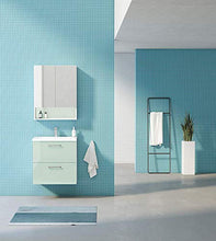 Randalsa Mobile Nexo 60 cm | Verde | 61 x 61 x 46 cm | Mobile con 2 cassetti + lavabo in Ceramica