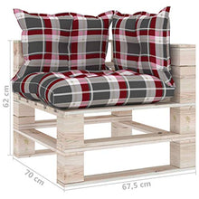vidaXL Divano da Giardino Pallet 2 Posti con Cuscini in Legno di Pino