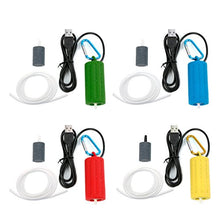 Xuniu Mini Oxygen Air Pump, USB Super Silent Air Pump per Acquario Fish Tank (Rosso)