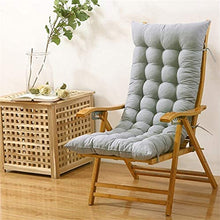 eewopjkj Cuscino per Sdraio Schienale Alto Addensato Cuscino per Sedia Relax Extra-Large Cuscino reclinabile Cuscini per Sedia a Dondolo Cuscini da Giardino-Grigio 48x120 cm