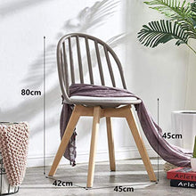 DIEDZ Sgabello per Scarpe Sedia Stile Semplice, Piccolo Appartamento, Semplice da Pranzo, Design Moderno, Creativo, Legno Massiccio, Piede, caffè, Sedia a Sdraio (Colore: Grigio)