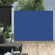 VidaXL - Tendone laterale estensibile, 140 x 500 cm, colore: Blu