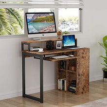 Tribesigns Scrivania per computer Scrivania Scrivania da studio PC Notebook Laptop Tavolo da studio Scrivania da ufficio Postazione di lavoro Stile industriale con ripiano per ufficio da casa