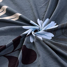 SHANNA Futon - Copridivano Elasticizzato Senza braccioli, Antiscivolo, Elastico e Pieghevole, Adatto per Divano Letto Pieghevole (Fiore Grigio Scuro, Motivo Stampato) - Arredi Casa