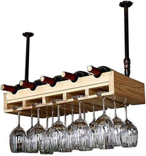 Classico, scaffale da bar a soffitto, per vino, da parete, porta bottiglie e vetro, decorazione per la casa e la cucina | Multi funzione