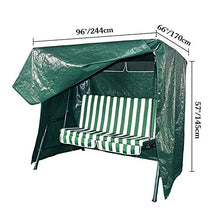 QEES Copertura per sedia a dondolo, resistente e impermeabile a 3 posti a dondolo, copertura per mobili da cortile JJZ1657