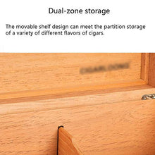 Humidor Cigar Piano Paint Cigar Household Cedar Tray Divider Mini Cigar Hold 50 Cigars (Colore: Marrone, Dimensioni: 32 * 11 * 23 Cm)
