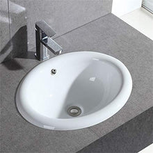 Lavabo, Ceramica, Mezzo Incasso Sopra il Lavabo (dimensioni : 545mm)