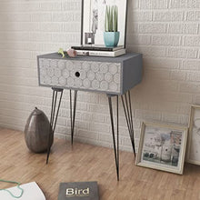 vidaXL 2x Comodini con Cassetto Grigio Comò Stand Tavolini per Camera da Letto