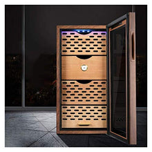 BUDBYU Armadio Elettrico per sigari con Touch Screen Humidor per Controllo Temperatura, 360 ° e Gradi; Raffreddato ad Aria per Bar o Ufficio a casa