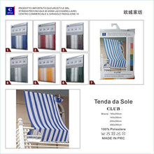 EUROSTYLE Tenda Sole Club Rigato Esterno da Balcone (290X290CM, Riga Giallo)