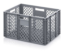 4x Bäckerkiste Cateringbox 60 x 40 x 32 durchbrochen inkl. gratis Zollstock 4er Set