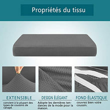 Granbest Epaissie - Fodera per cuscino per sedia da divano, resistente, protezione per mobili, per cuscini da divano singoli (2 posti, grigio chiaro)