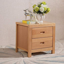 XiuHUa Comodino - Beech Moderno Nordic Camera da Letto Semplice Doppio cassetto Comodino Multi-Funzione di stoccaggio mobili ecologici, Dimensioni: 49X40x49cm Mobili da Camera da Letto