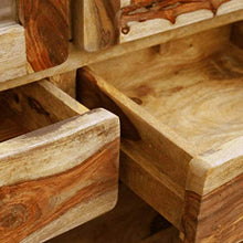 FAMIROSA Credenza in Legno di Sheesham 90x40x175 cm