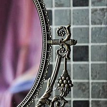 Specchio da bagno trasparente Continental Vintage Double Faced Desktop 360ordm Specchio rotante Princess Creativity Specchio portatile per compleanno