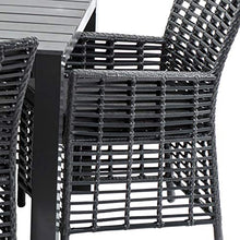 XONE Poltrona Flag Colore Grigio in Alluminio e polyrattan con Cuscino | Dimensioni 60x64x85 cm