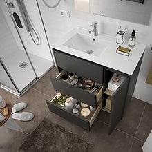 Salgar Arenys Set Mobile da Bagno, Pannelli di truciolato, Grigio Opaco, Extra Grande
