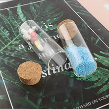 6 flaconi vuoti da 40 ml in vetro borosilicato ricaricabili, con tappi in sughero, per bomboniere e decorazioni fai da te (40 ml)