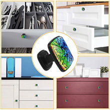 Farfalla colorata Pomelli per Porta Set di 4 Pomelli per Mobili Manopole per Cassetti Cucina Armadio Vetro