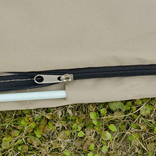 Outsunny Copertura per Ombrellone Impermeabile, Copri Ombrellone da Giardino Antistrappo, Cachi Φ57x160cm