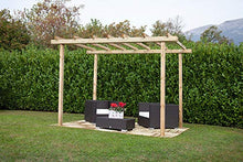 GAZEBO PERGOLA 200X200 LEGNO PINO MASSELLO IMPREGNATO