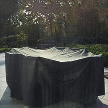 N / A mobili coperture mobili di Copertura da Giardino in Rattan Giardino Esterno Rotondo Impermeabile e Facile da Indossare Copertura 25 Altezza in Giardino mobili (Colore, Nero, Dimension.