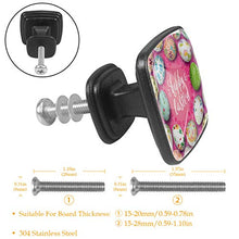4 PCS Pomelli per Porta,Pomolo per Mobile,Pomelli per Mobili con Viti,Maniglia per Armadietto,Pomelli per Porta,Pomelli per Cassetti per Porta,Armadio,Cassetto e Credenza,buon uovo di fiore di Pasqua