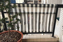 Rete ombreggiante Copertura Ombra per Piante da Fiore, Strettamente Intrecciato Strisce Grigie e Bianche Maglia per Protezione Solare, 100g/㎡ (Size : 3×6m)