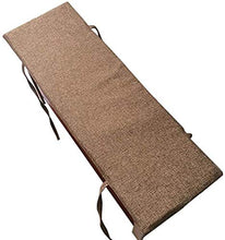 Ping bu - Cuscino per panca da esterni, con cerniera, per divano, 2 posti (marrone, 87 x 28 x 2 cm)