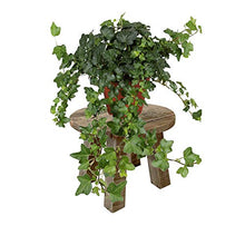 Mojawo - Sgabello per fiori, in legno, diametro 25 cm, altezza 20 cm
