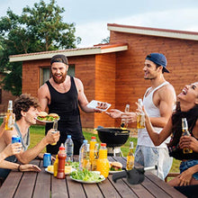 Relaxdays Soffiatore Barbecue Manuale, Set da 2 Ventola a Manovella, Grill, BBQ, Phon, Accessorio da Grigliata, nero