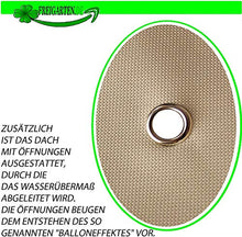 freigarten.de - Tetto di ricambio per gazebo 3 x 3 m, impermeabile, materiale: Panama PCV Soft 370 g/m² extra forte, modello 1