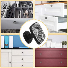 zebra Pomelli per Porta Set di 4 Pomelli per Mobili Manopole per Cassetti Cucina Armadio Vetro