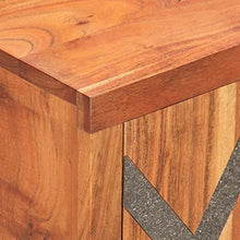 vidaXL Comodino 40x30x50 cm in Legno Massello di Acacia