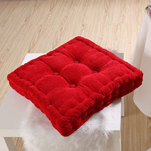 joyMerit 2Pcs Design Home Car Sofa Office Square Seat Chair Accogliente Cuscino (Blu + Rosso)
