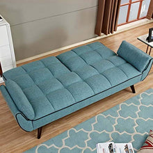 Stilprojectstore Divano Letto Clic Clac in Tessuto Imbottito e Legno - Erika