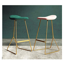 LJKD - Sgabello da bar in pelle PU, imbottito, comodo telaio in acciaio, per sala da pranzo, bancone e cucina, colore: nero, 75 cm
