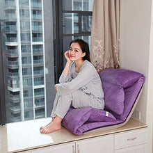 Poltrone LHA Divano Pigro Sedia Pieghevole Divano Letto Singola Sedia Computer (Viola)