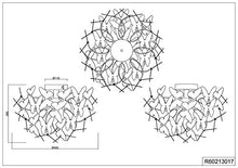 Reality Leuchten Lampada da soffitto G9, 28 W, Chrom, 45 x 45 x 28.5 cm