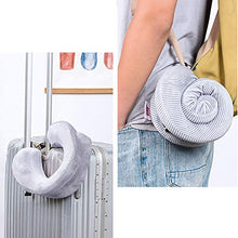 FSGD Cuscino di Corsa, Cuscino cervicale Gomma Piuma di Memoria Collo Cuscino velivoli Auto pisolino Portatile Cuscino a Forma di U