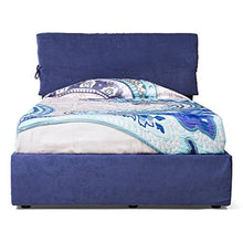 Goldflex - Letto Imbottito Contenitore MOD. Juanita, Compresa Rete Ortopedica Piazza E Mezza 120x200 Sollevamento Verticale e Pistoni a Gas, Rivestimento Alessia 20 Grigio, SFODERABILE Made in Italy