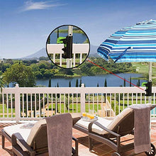 DIBAO Base di Parasole Giardino Resistente Porta Parasole per Balcone Patio ringhiera Giardino Ombrello Supporto Staffa Staffa Clip Tavolo da Esterno Clip Fisso