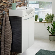 Fackelmann Set di mobili da Bagno per Ospiti con lavabo e Specchio, 55 cm, 3 Pezzi