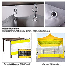Teloni Pareti Laterali Gazebo Plastica Trasparente Parete Laterale del Baldacchino Pannello Laterale della Tenda con Occhielli, Pergola Gazebo Tenda, Impermeabile A Prova di Polvere