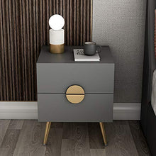 LILIS Comodino,comodini Camera da Letto Comodino Nordic Minimalista Camera Appartamento Piccolo Governo di Immagazzinaggio Due Cassetti